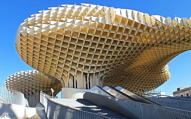 Holzkonstruktion Metropol Parasol Sevilla