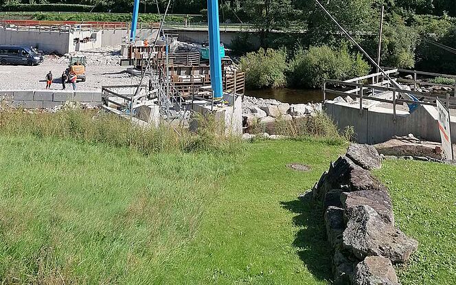 Radwegbrücke über die Murg bei Weisenbach